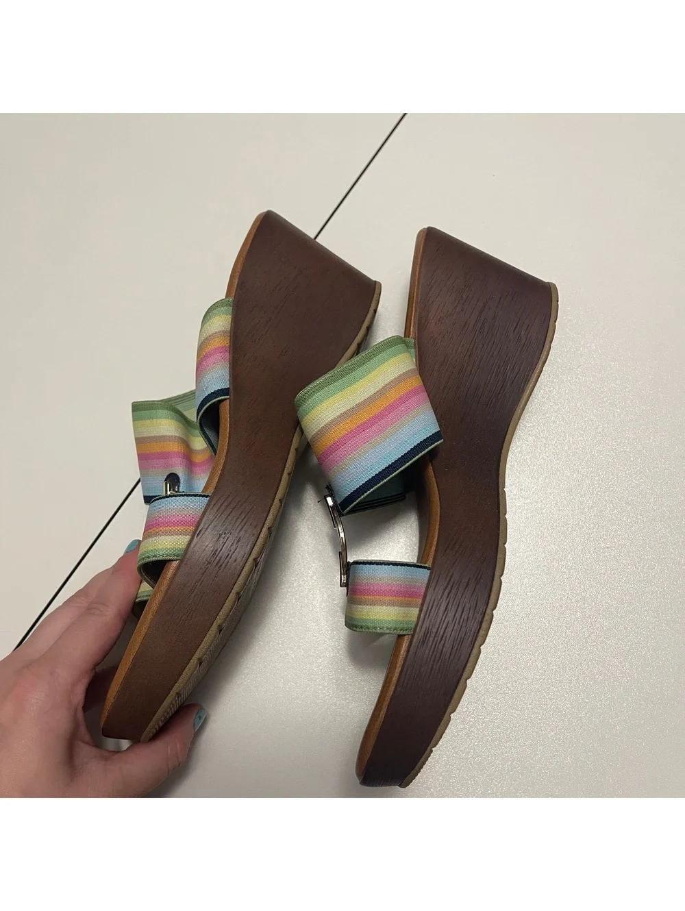 Anne Klein Women's Size 9 Hadya Wedge Sandals